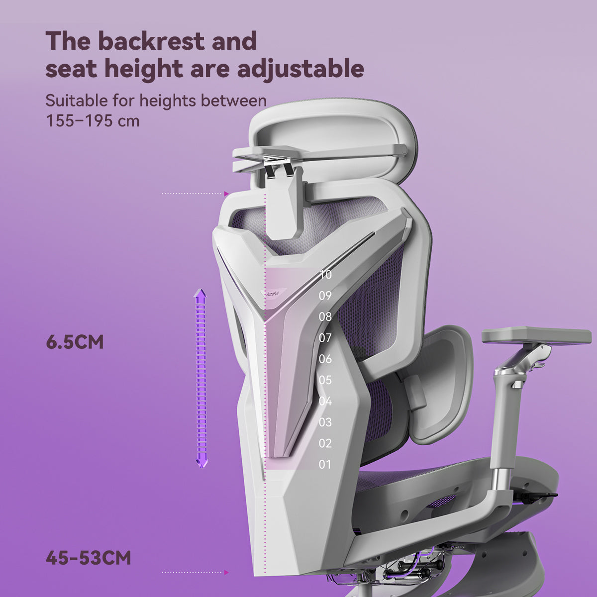 AutoFull G7 White Ergonomic Gaming Chair