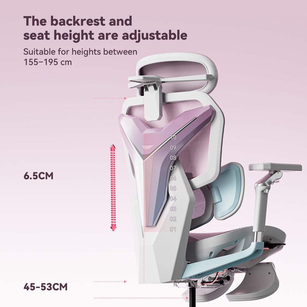 AutoFull G7 Pink Ergonomic Gaming Chair