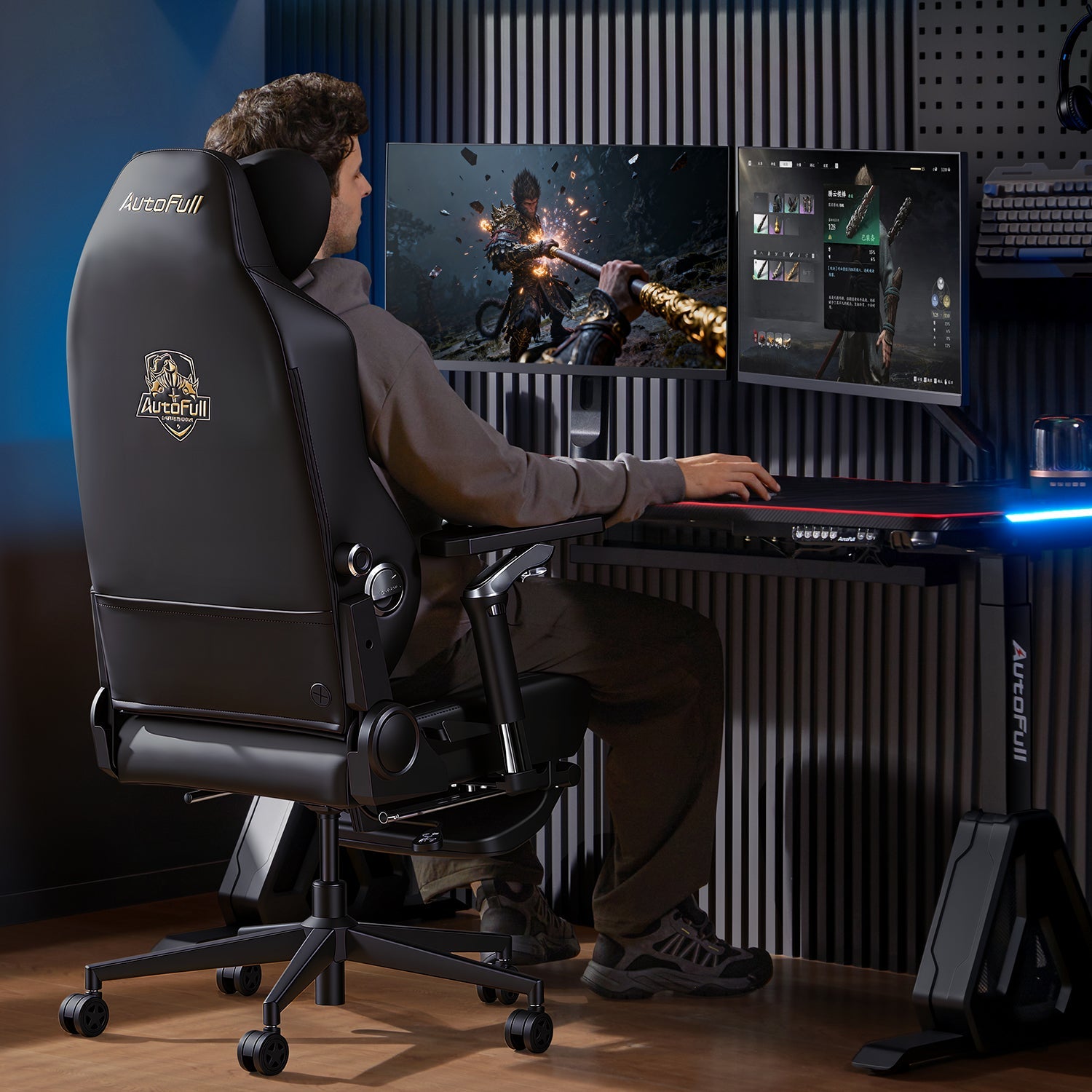 AutoFull M6 Ultra+ 2.0 Shiatsu Massage Gaming Chair [🏆NiKo’s Championship Chair]