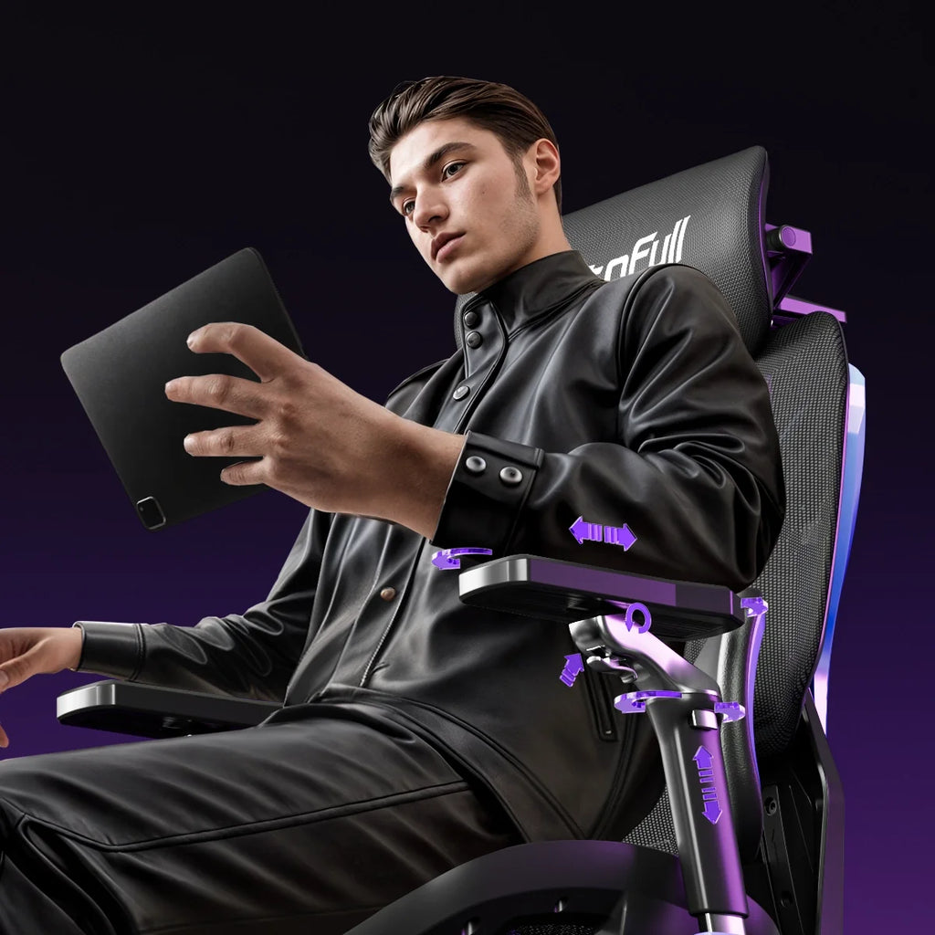 AutoFull G7 Custom Light-Up Mecha Ergonomic Gaming Chair | 3 Modes