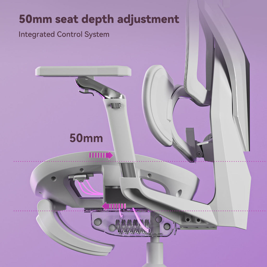 AutoFull G7 White Ergonomic Gaming Chair