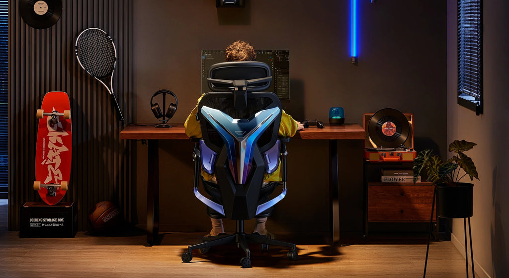 AutoFull G7 Custom Light-Up Mecha Ergonomic Gaming Chair | 3 Modes