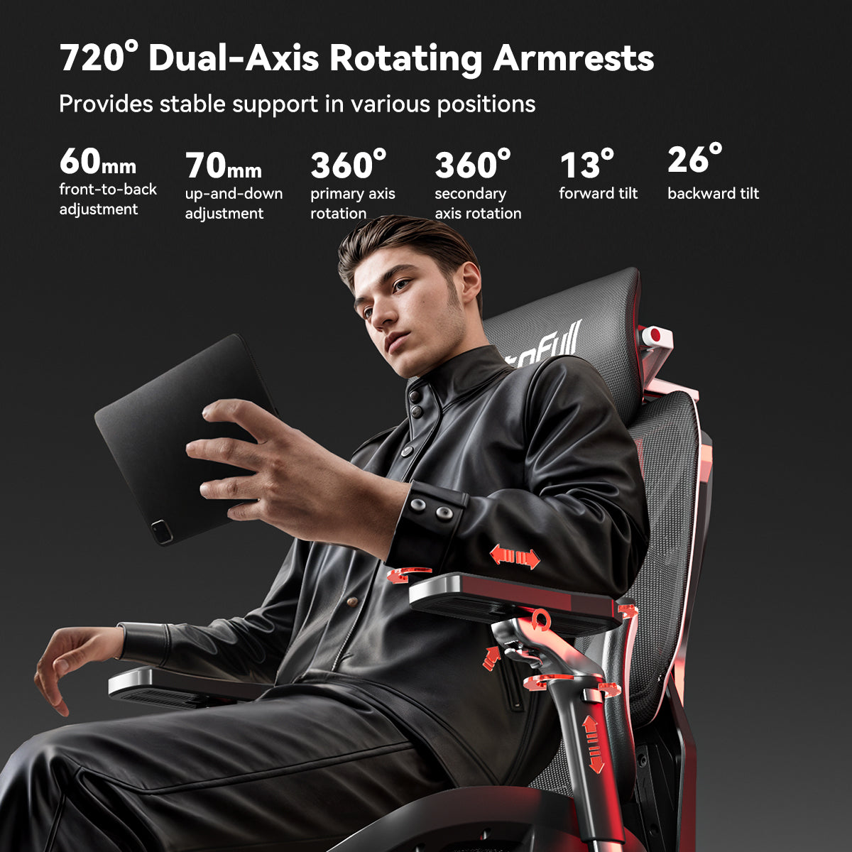 AutoFull G7 Black Ergonomic Gaming Chair