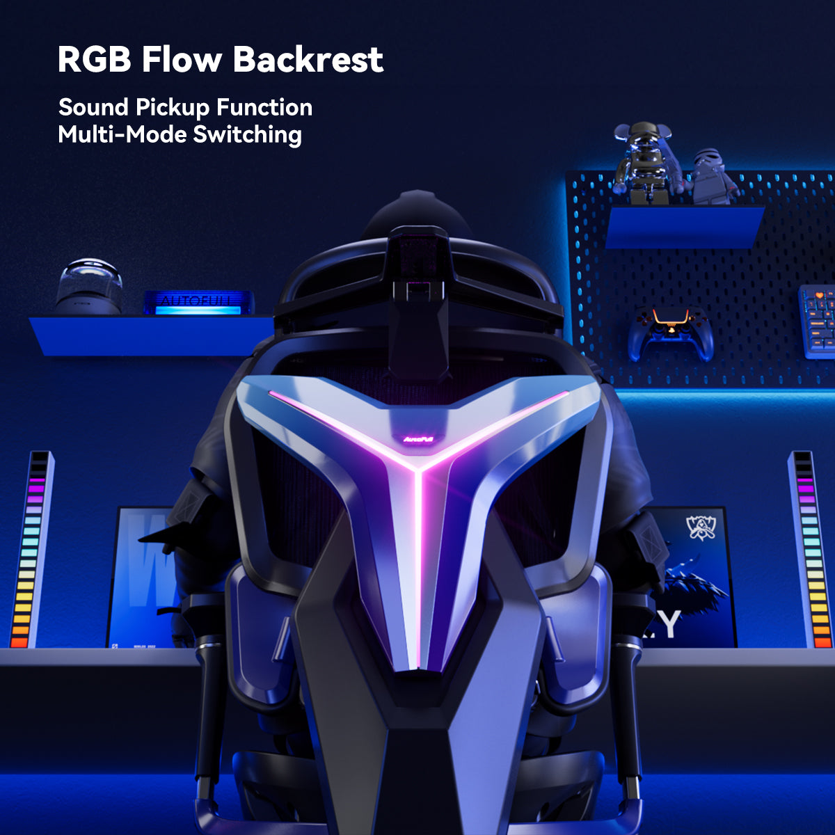 AutoFull G7 Custom Light-Up Mecha Ergonomic Gaming Chair | 3 Modes